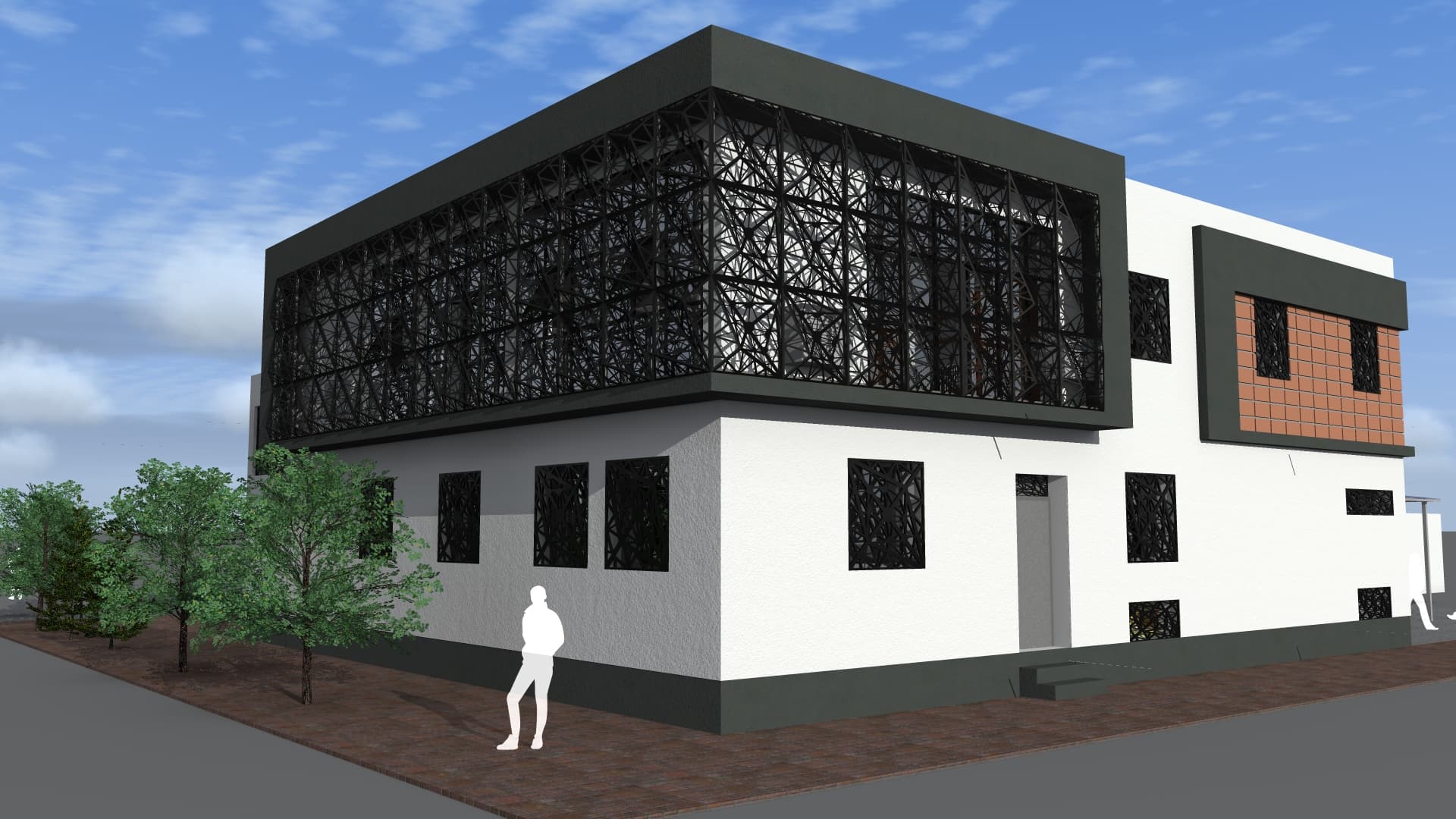 Architect working on restoration plans